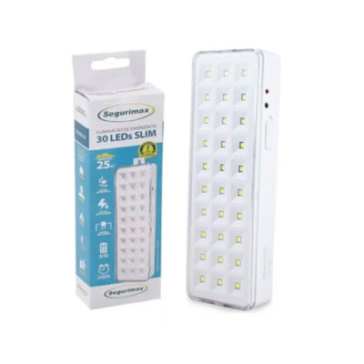 Luminária Emergência 30leds Segurimax 110V/220V